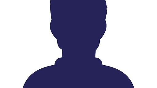 Silwét pen ac ysgwyddau dyn