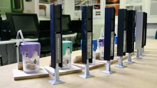 image of prizes on table