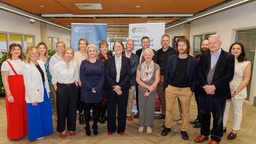 UWTSD launches School of Health and Social Care - group photograph