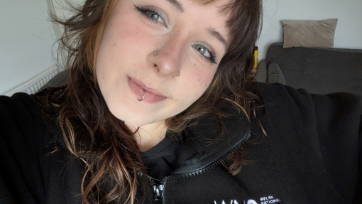 A person taking a selfie
