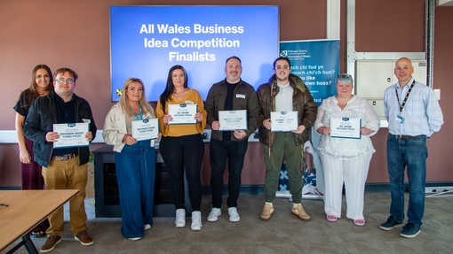 Winners of UWTSD's All Wales Business Idea Competition