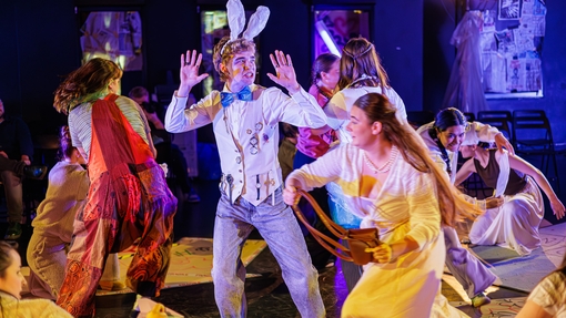 Students performing Alice by Heart