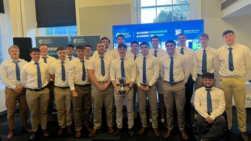 UWTSD Rugby team group photo 