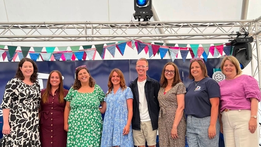 Ser y Sabothol line up at the Eisteddfod 