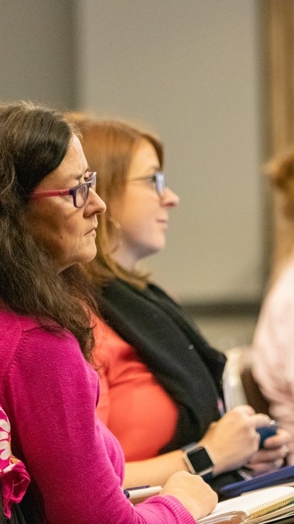 Students in a lecture.