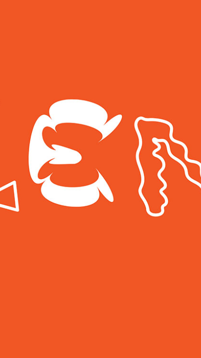 The word blend in graphic design shapes