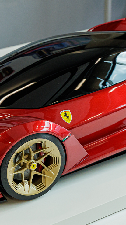 ferrari design on display