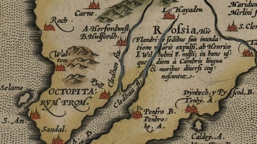 Old map of south Pembrokeshire