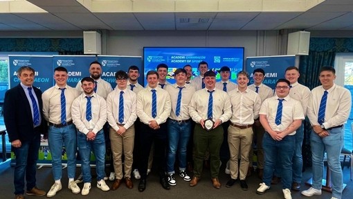 Line up of UWTSD Rugby Team