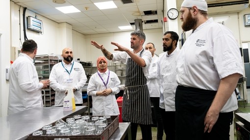 Gastro students on work placement