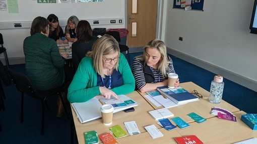 Image of students studying at Pembrokeshire College