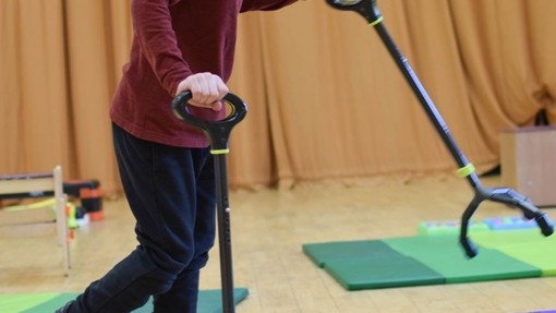 Henry and his crutches