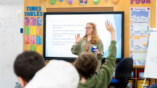 Image of student teacher at a partnership school