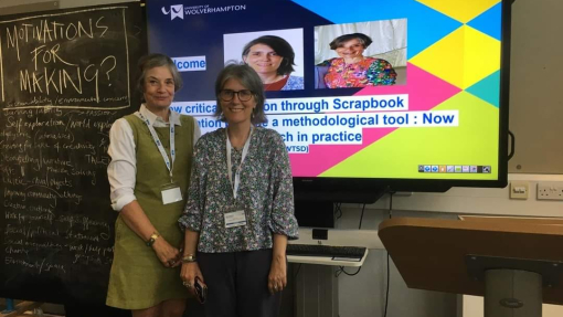 an image of Dawn and Glenda together after presenting