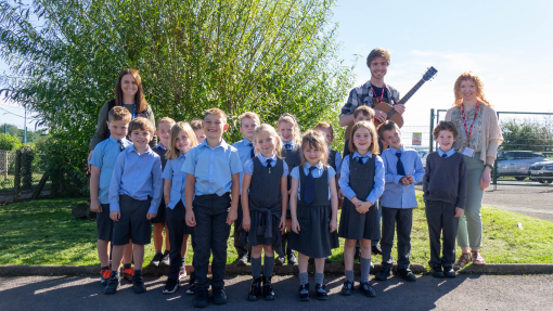 Ysgol Llanddarog with Eluned Grandis and Mike Winters