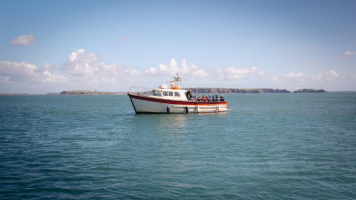 Celtic Deep boat at sea