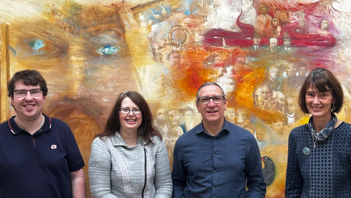 Dr Gruffudd Antur, Dr Jenny Day, Dr Martin Crampin and Professor Ann Parry Owen