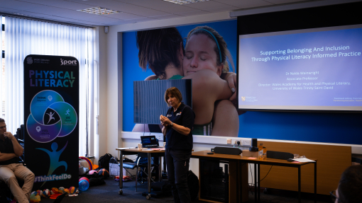 An image of Nalda giving her presenatation