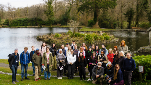 UWTSD Students and Staff at Craig y Nos Country Park