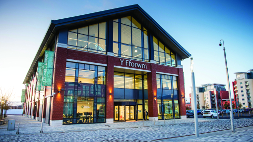Image of Y Fforwm at UWTSD SA1 Waterfront campus