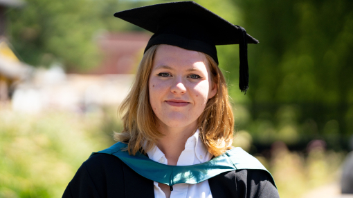 Ariel Collins graduation gown