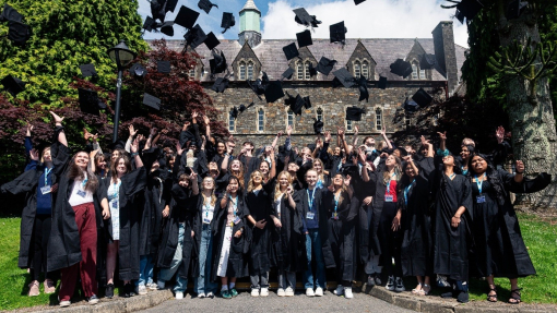 Students Celebrating at the end of UWTSD's Summer Residential