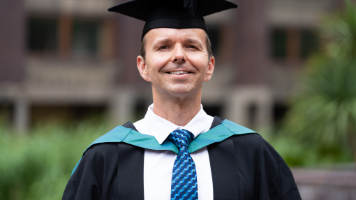 Roman Kadlubiec at UWTSD London Graduation