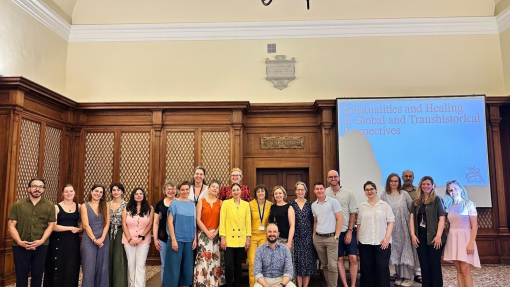 Professor Bettina E. Schmidt with colleagues at the “Spirituality and Healing,” conference that took place from 10 to 12 June on the Island of San Giorgio Maggiore in Venice, organized by the Centre for Comparative Civilization and Spirituality Studies of the Giorgio Cini Foundation.