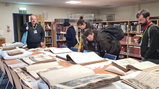 Special Collections prepared a wonderful display of rare materials that enriched the experience for our guests
