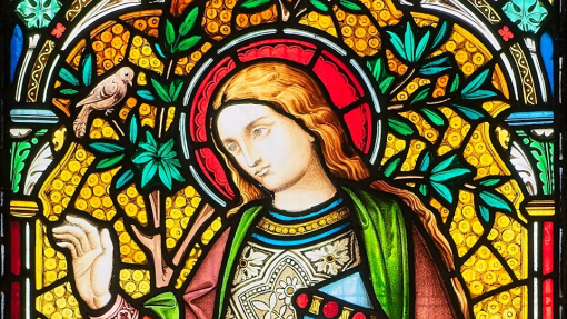 Llanrhos stained glass window