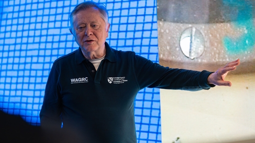 Professor Kelvin Donne presents the work of the Wales Automotive Glass Research Centre