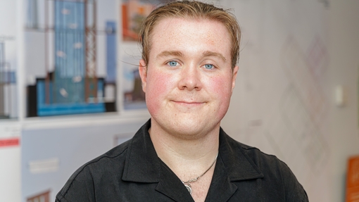 Dylan Longman who will graduate from the BSc Architecture this year