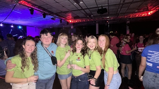 Naomi Davies and friends enjoy a night out