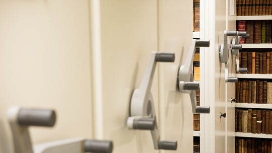 Vault doors for the Special Collections archives
