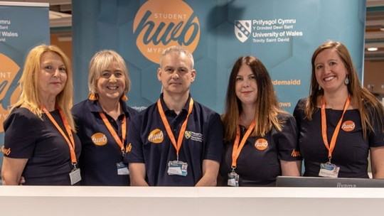 UWTSD Student Hwb staff members 