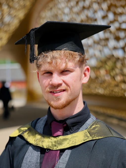 Drew Dennehy at his graduation in Swansea