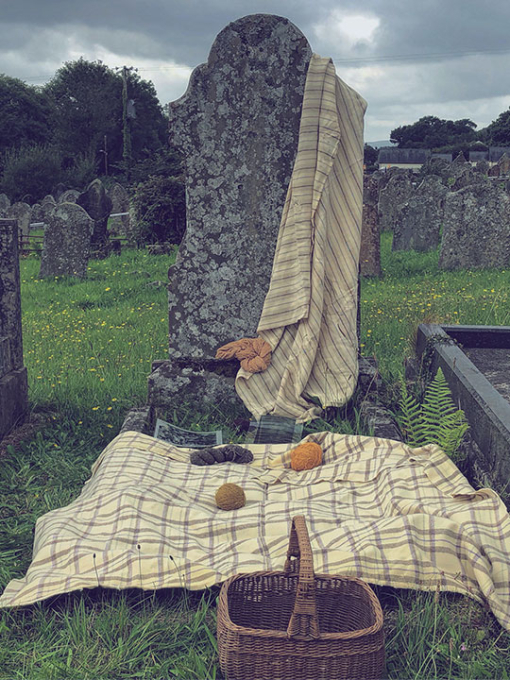 image of a grave yard picnic