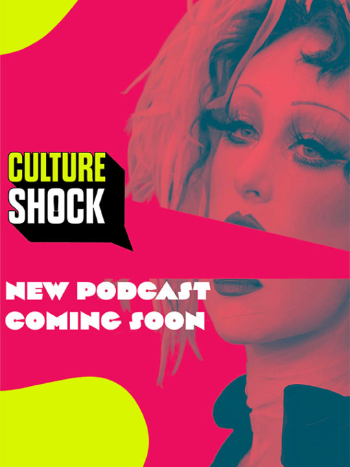 graphic design of a podcast billboard