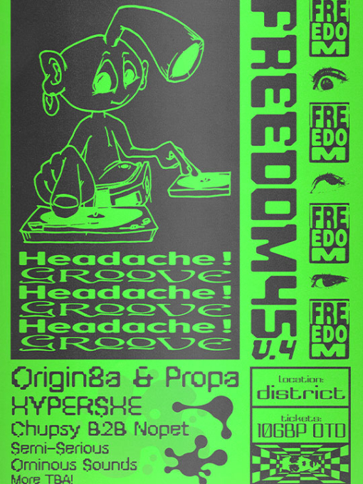 graphic design of a music event poster