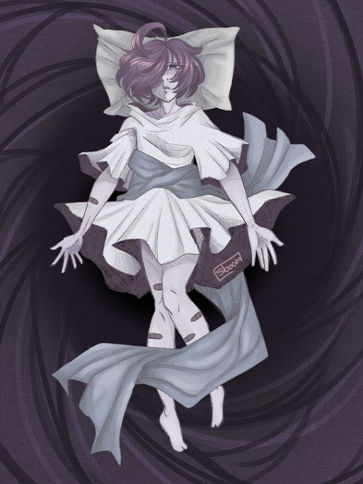 illustration of a woman laying down