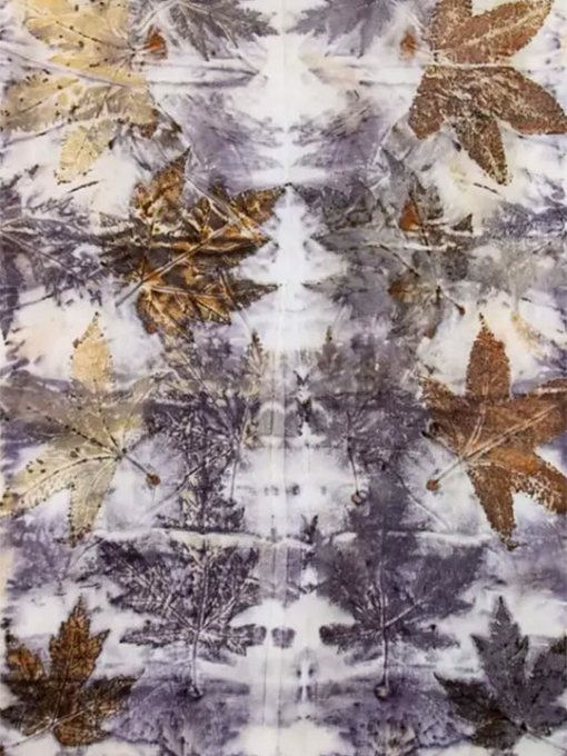 leaves with paint