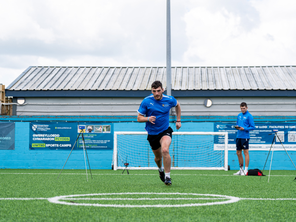 students testing on the 3g pitch