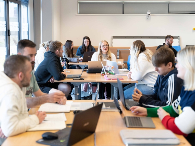 Business and management students in Carmarthen  