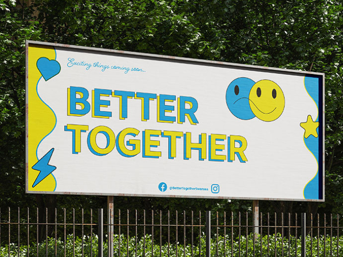 better together billboard design
