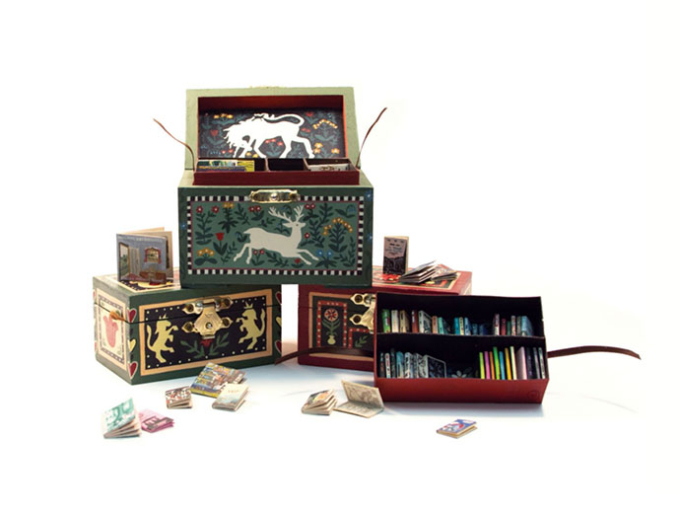 illustration of boxes with patterns