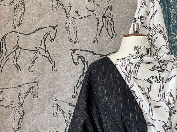 surface pattern designs on fabric