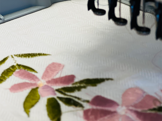 stitch embroidery on fabric 