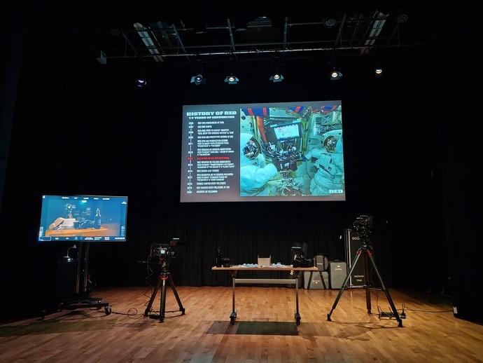 Camera Set up for exhibition