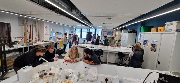 a group shot of student taking part in the workshops
