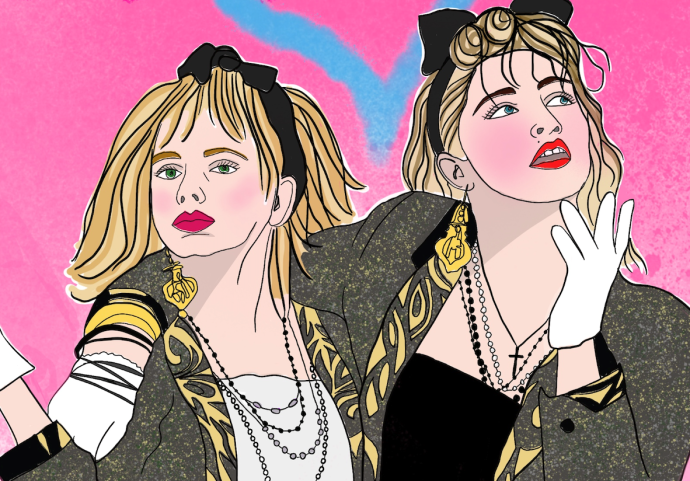 a cartoon image of the iconic Desperately Seeking Susan logo